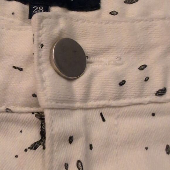 Revolve April May white & black paint splatter denim‎ jeans women size 28 - Picture 5 of 7